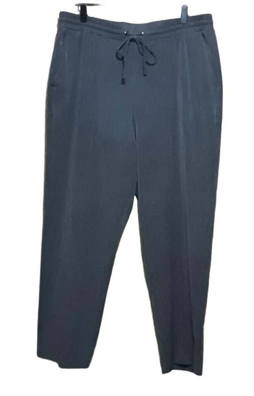 Nine West Jogger Size XL Gray Drawstring Pants